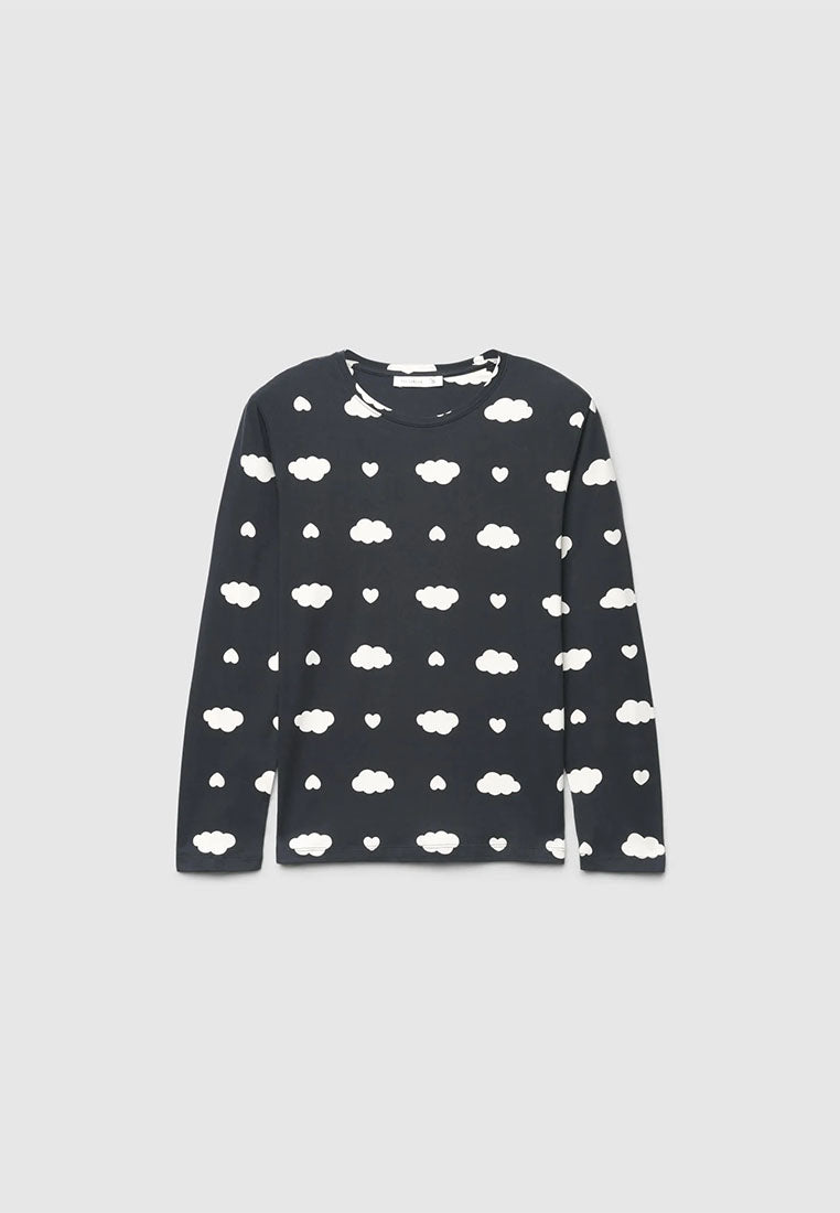 Women's Pyjama set with long-sleeve T-shirt and long trousers