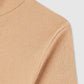 Women's Ribbed T-shirt with mock neck collar