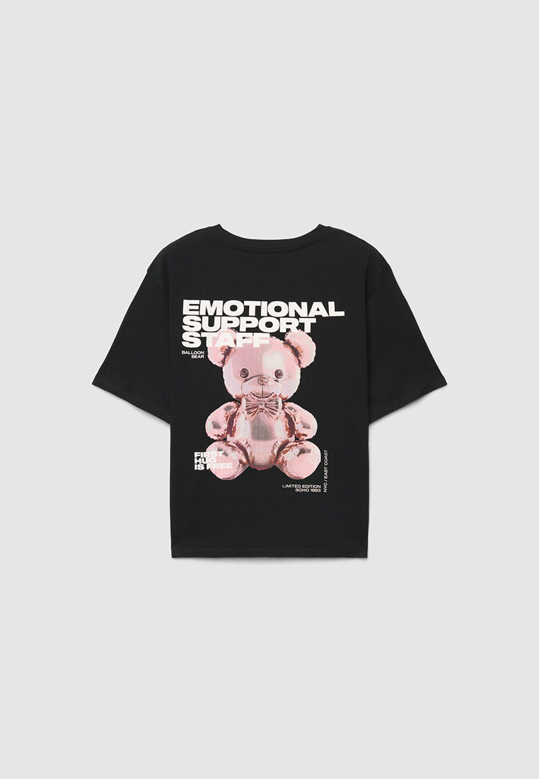 Women's Minimalist Slogan Print T-shirt