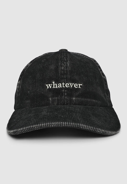 Men's Velvet-effect cap with embroidered lettering