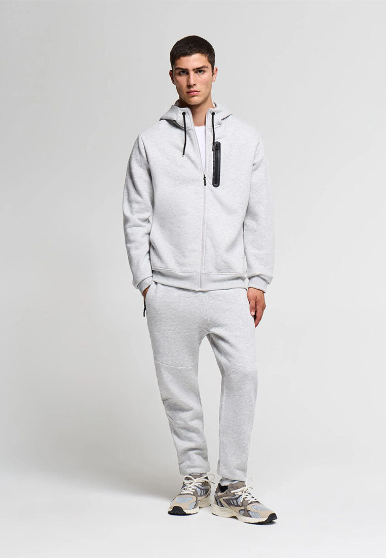 Men's sweatshirt with zip and hood
