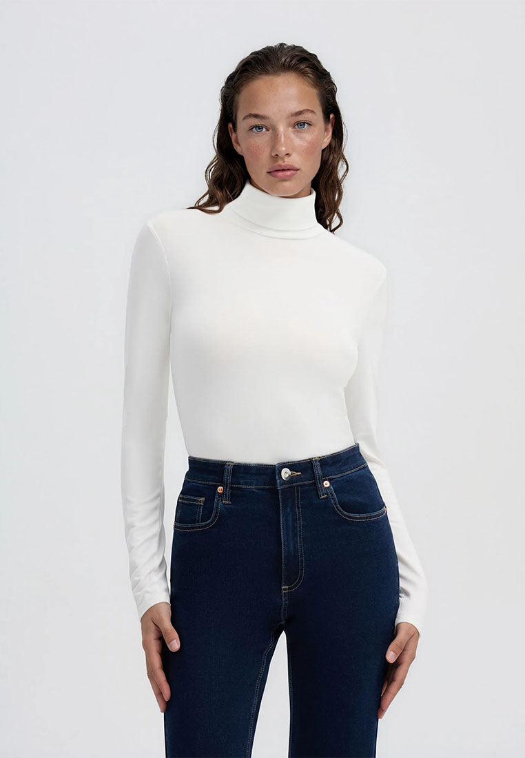 Women's High-neck Long-sleeved T-shirt