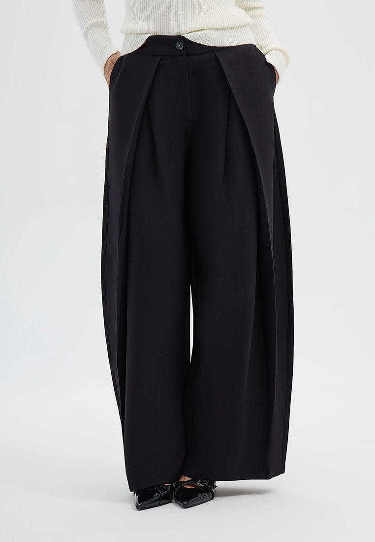 Women's Wide-leg trousers with double pleats