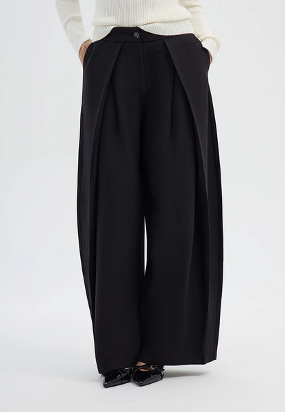 Women's Wide-leg trousers with double pleats