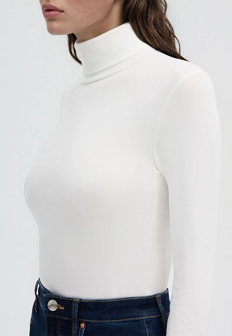 Women's High-neck Long-sleeved T-shirt