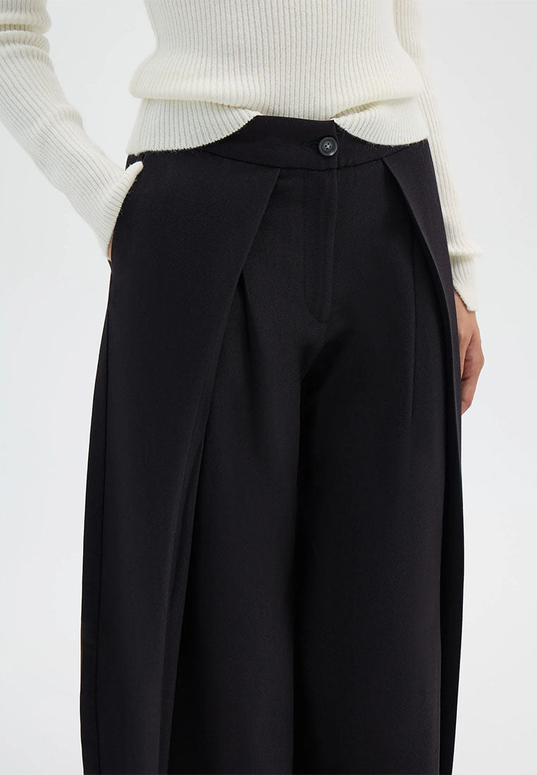 Women's Wide-leg trousers with double pleats