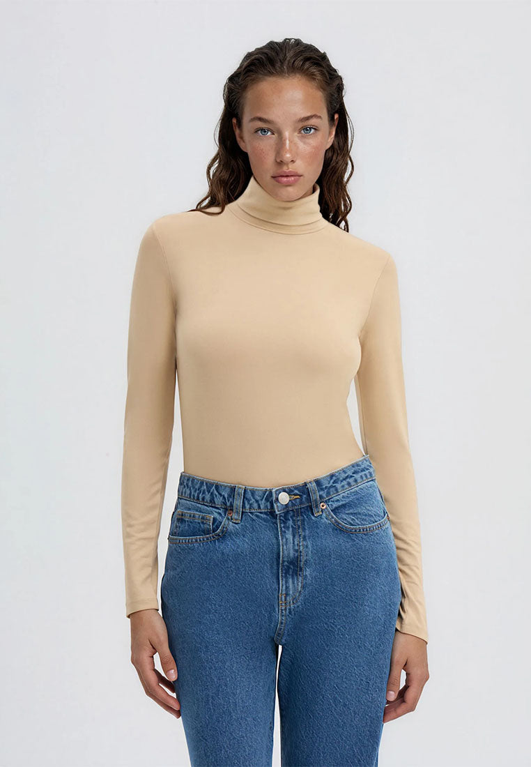 Women's High-neck Long-sleeved T-shirt