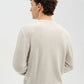Men's Crewneck sweater with Wavy Stitch