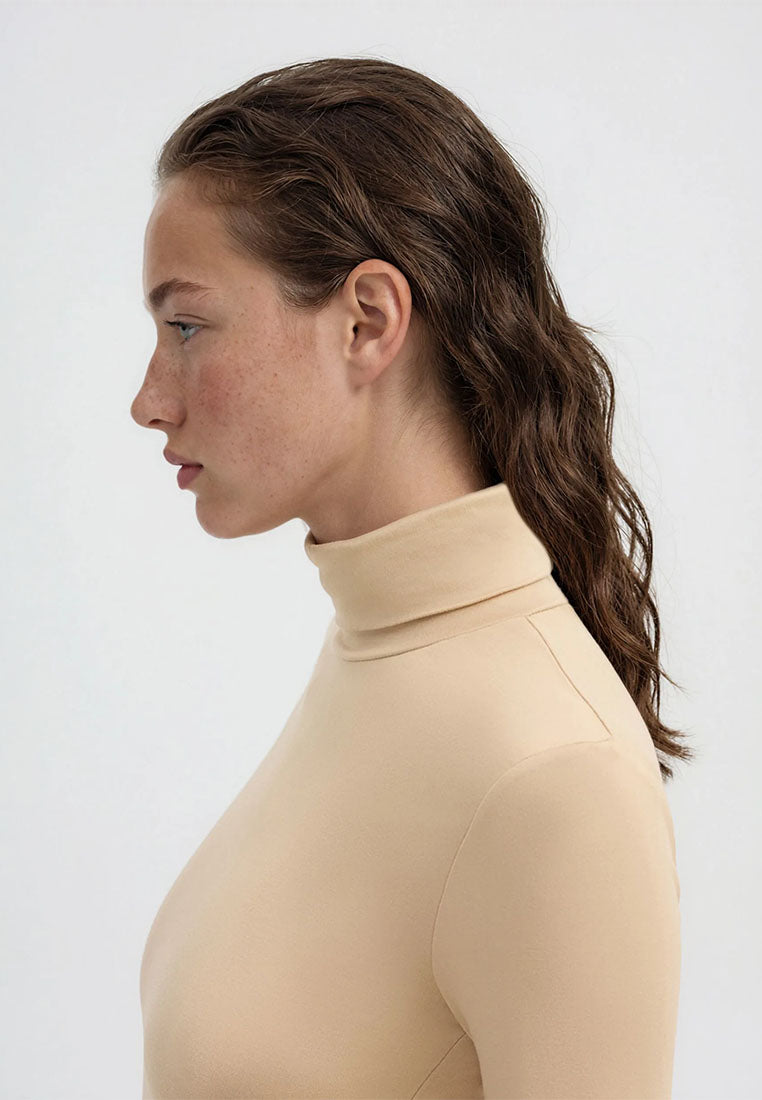 Women's High-neck Long-sleeved T-shirt