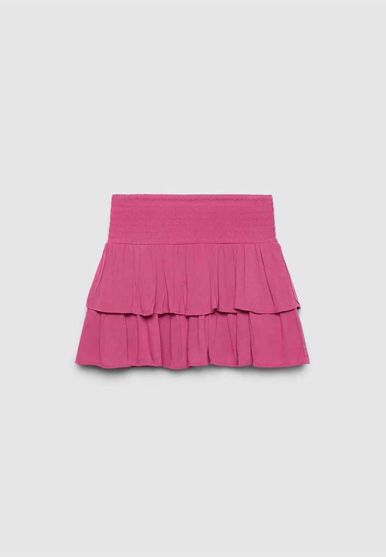 Women's Smocked Waist Mini Skirt