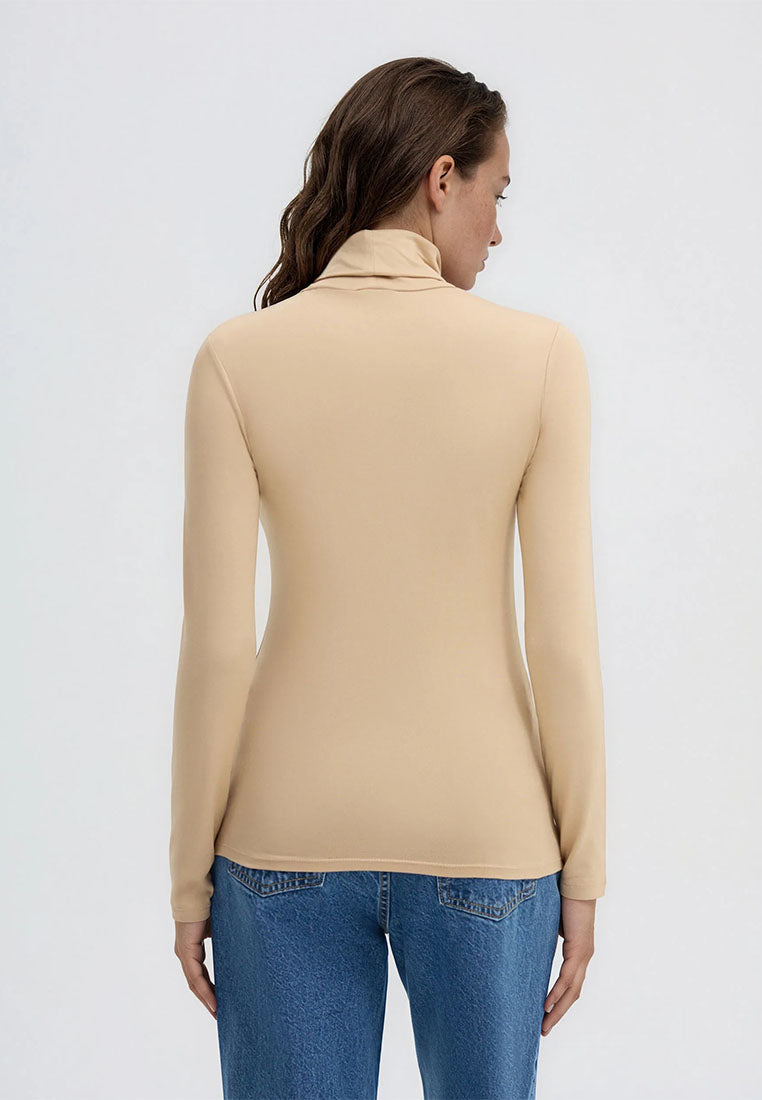 Women's High-neck Long-sleeved T-shirt