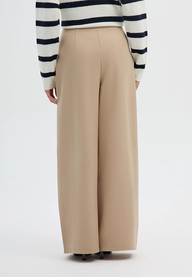 Women's Wide-leg trousers with double pleats