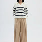 Women's Wide-leg trousers with double pleats