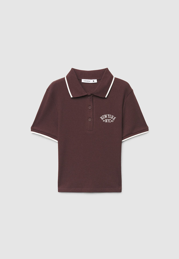 Women's New York Collegiate Knit Polo Shirt