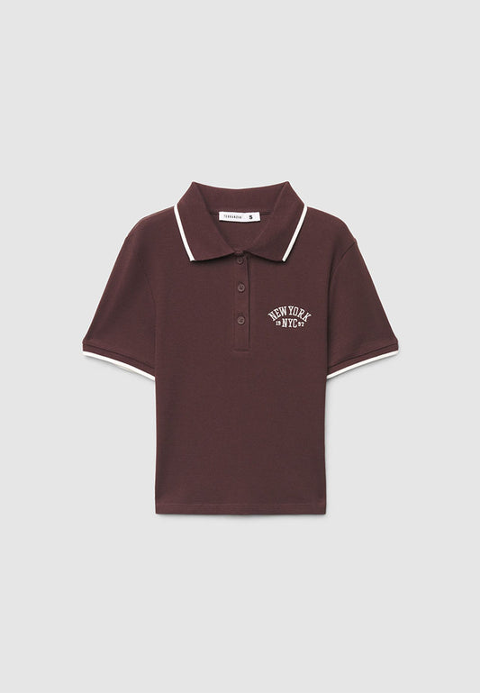 Women's New York Collegiate Knit Polo Shirt