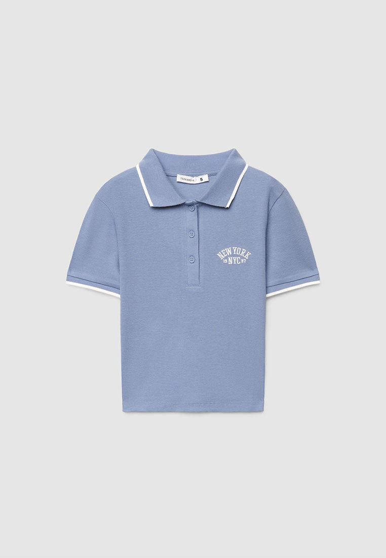 Women's New York Collegiate Knit Polo Shirt