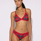 Women's Pack of bras and briefs with tartan print