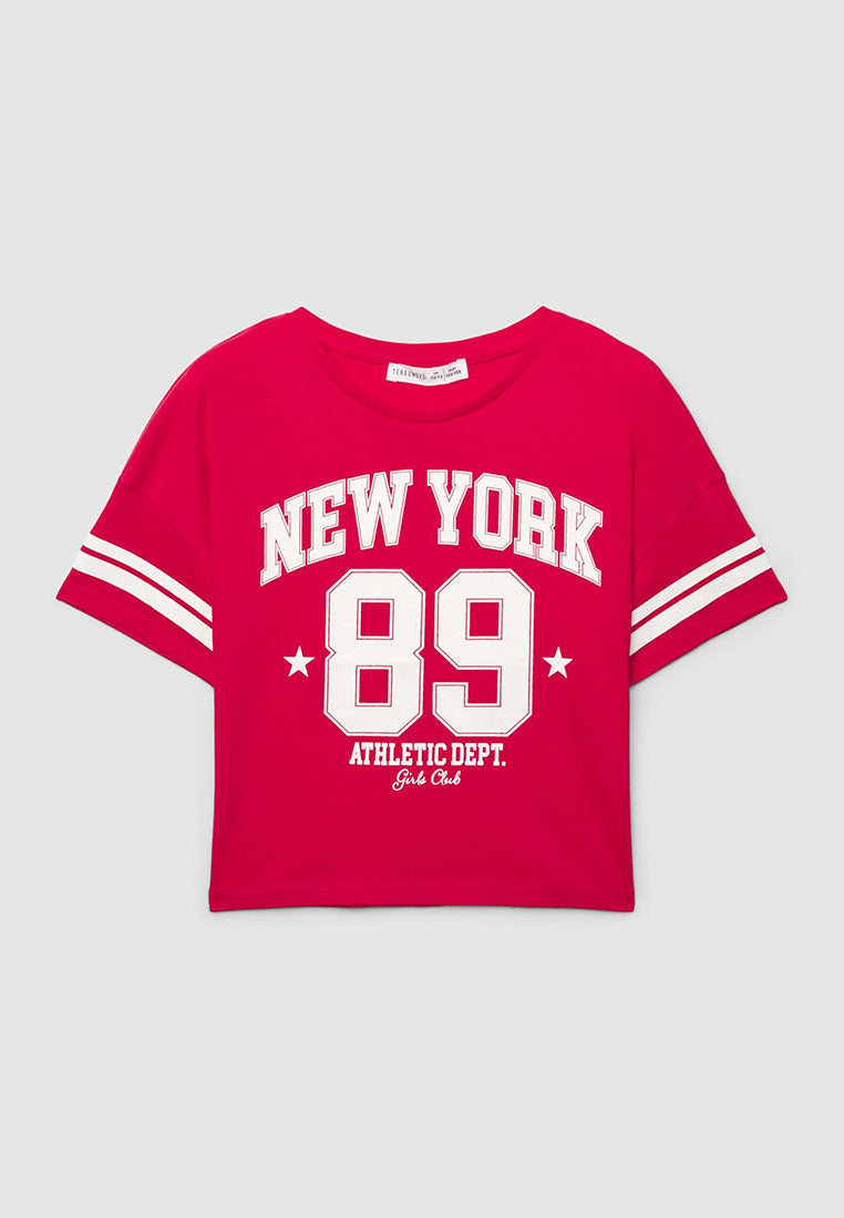 Kids Girls Short-sleeved T-shirt