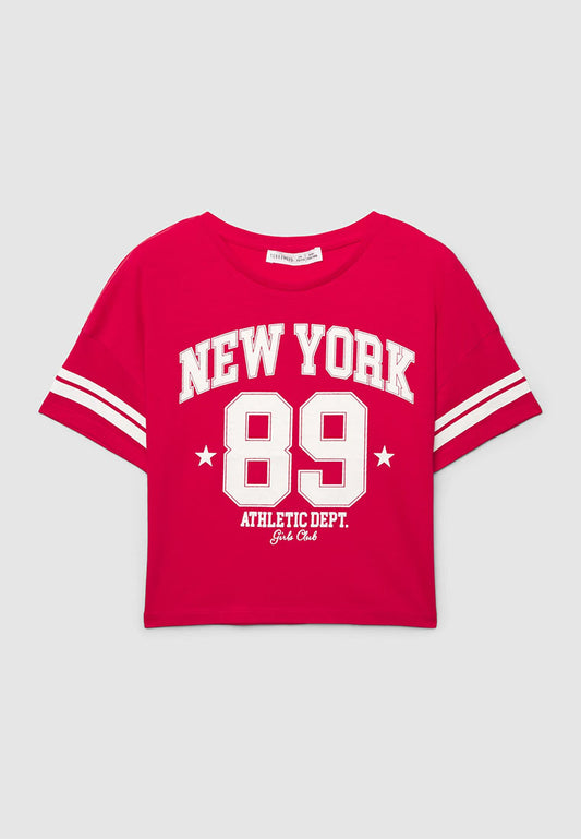 Kids Girls Short-sleeved T-shirt