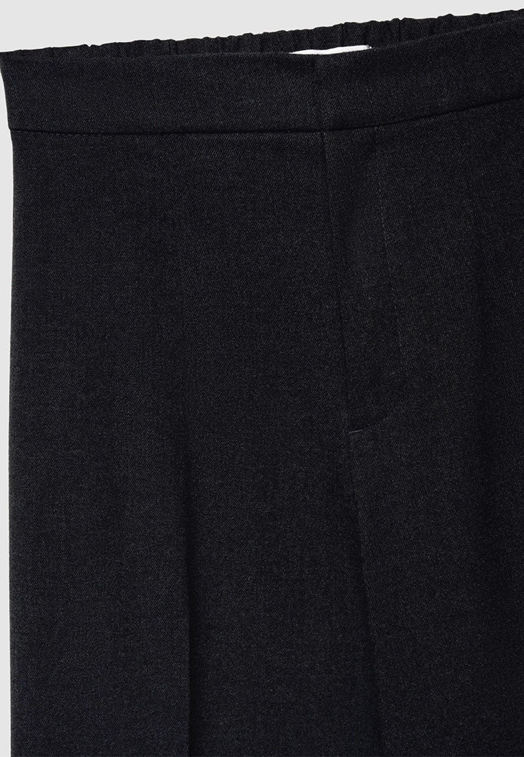 Women's Wide leg mélange-effect trousers
