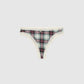 Women's Pack of bras and briefs with tartan print