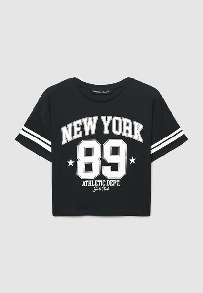 Kids Girls Short-sleeved T-shirt