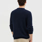 Men's Crewneck sweater with Wavy Stitch