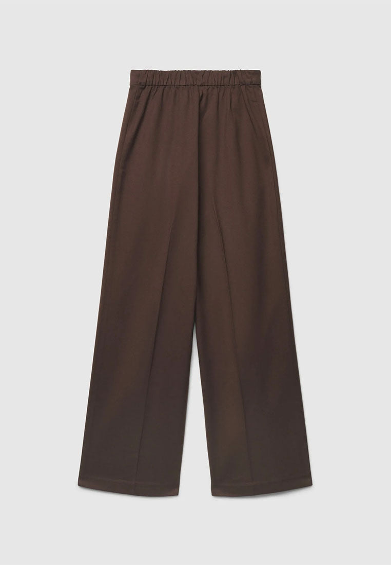 Women's Wide leg mélange-effect trousers