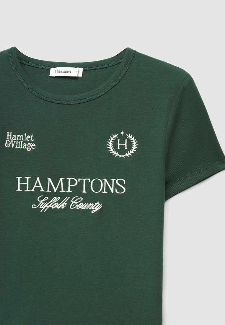 Women's Hamptons Graphic Ribbed Tee