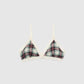 Women's Pack of bras and briefs with tartan print