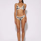 Women's Pack of bras and briefs with tartan print