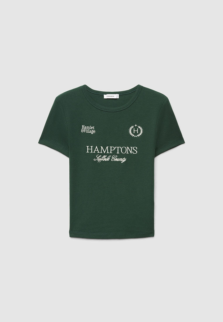 Women's Hamptons Graphic Ribbed Tee