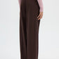 Women's Wide leg mélange-effect trousers