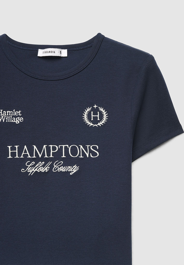 Women's Hamptons Graphic Ribbed Tee