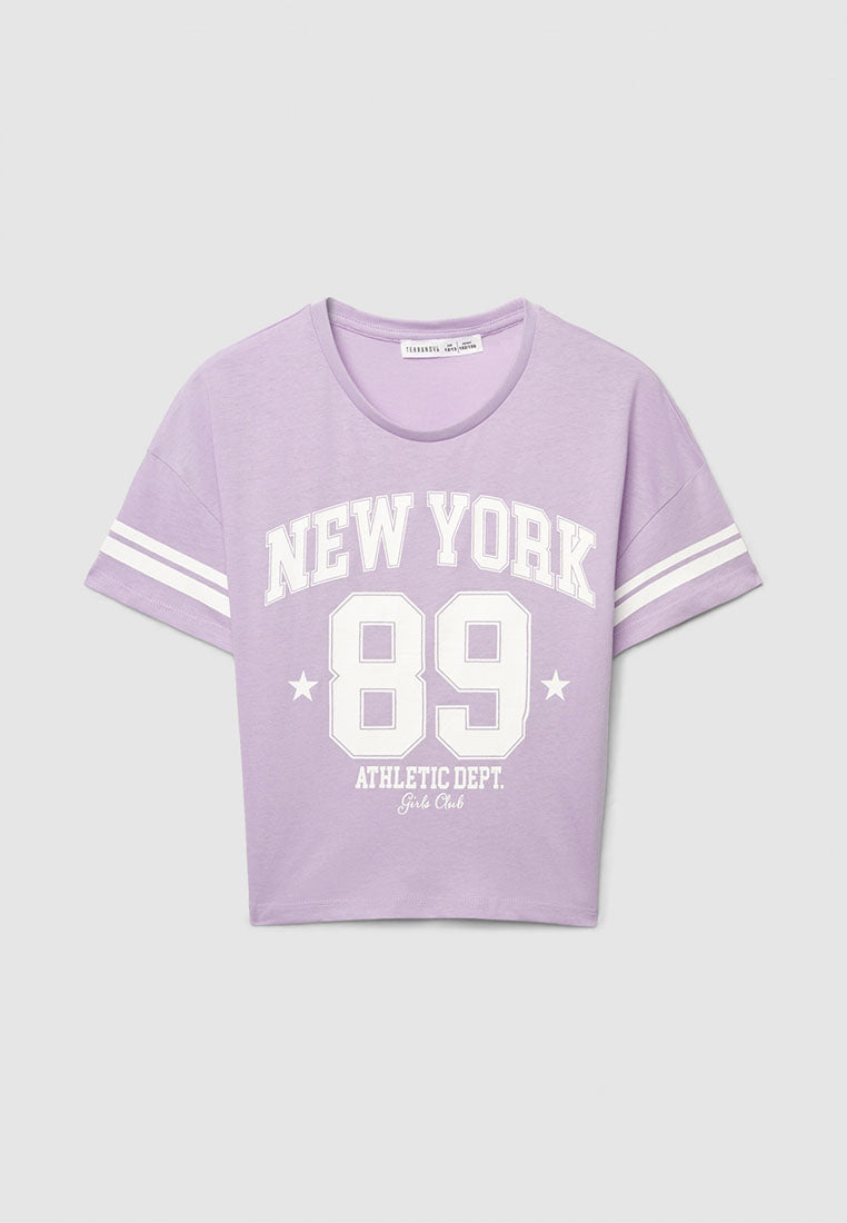 Kids Girls Short-sleeved T-shirt