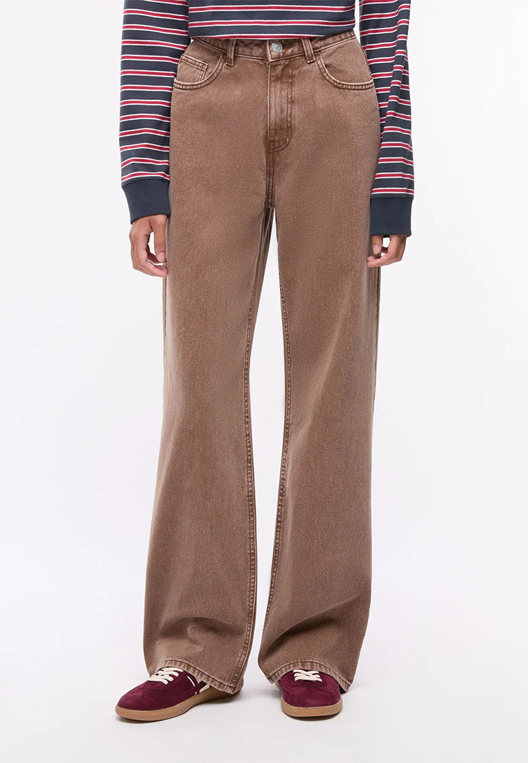 Women's Coloured Wide Leg Jeans