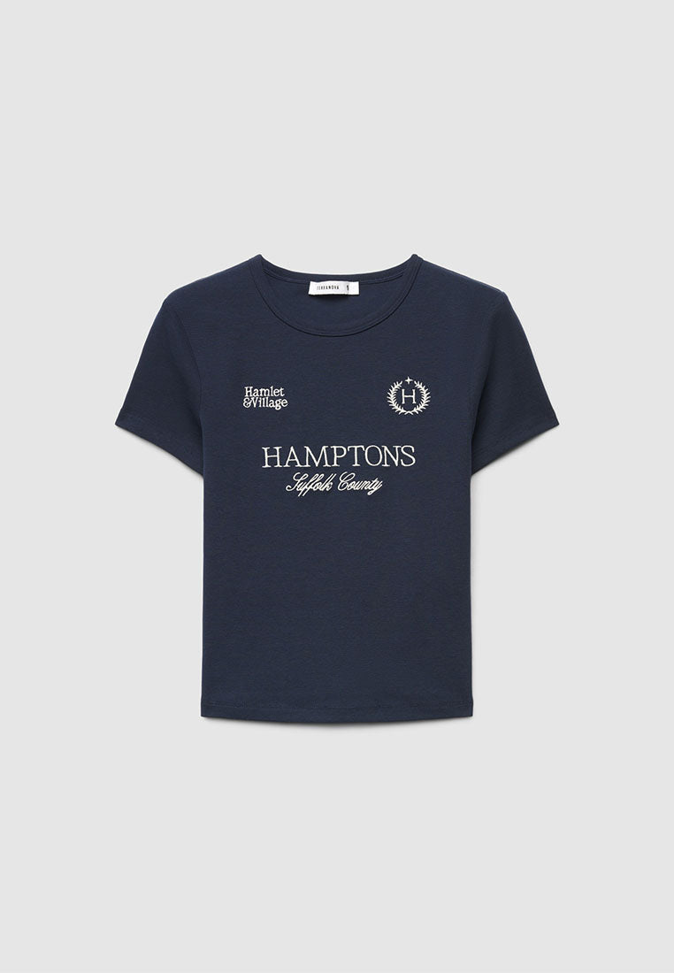 Women's Hamptons Graphic Ribbed Tee