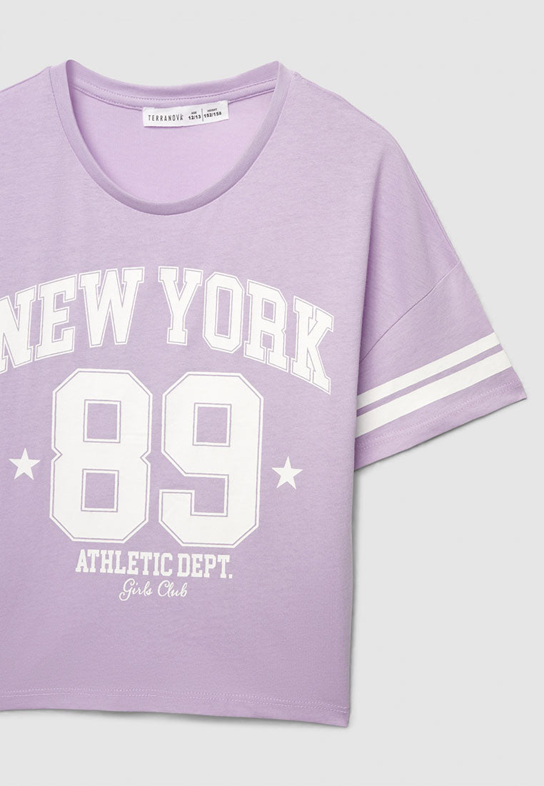 Kids Girls Short-sleeved T-shirt