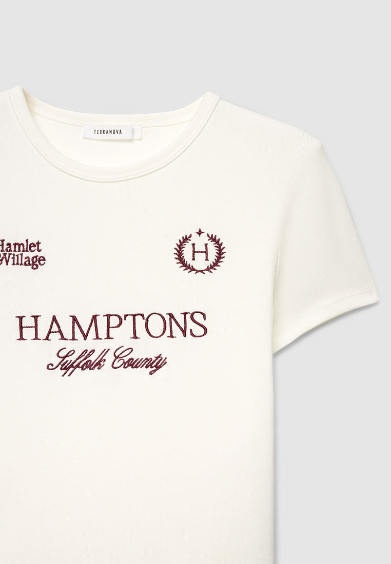 Women's Hamptons Graphic Ribbed Tee