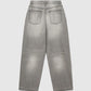 Women's Solid Color Baggy Jeans