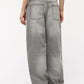 Women's Solid Color Baggy Jeans