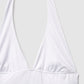 Women's Halter deep V-Neck Crop Top