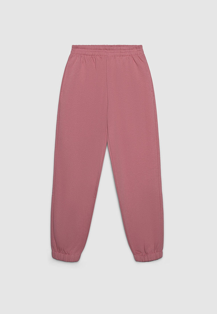 Women's Cuffed Elastic Waist Jogger Pants