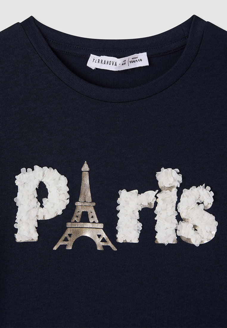 Kids Girls Short-sleeved T-shirt