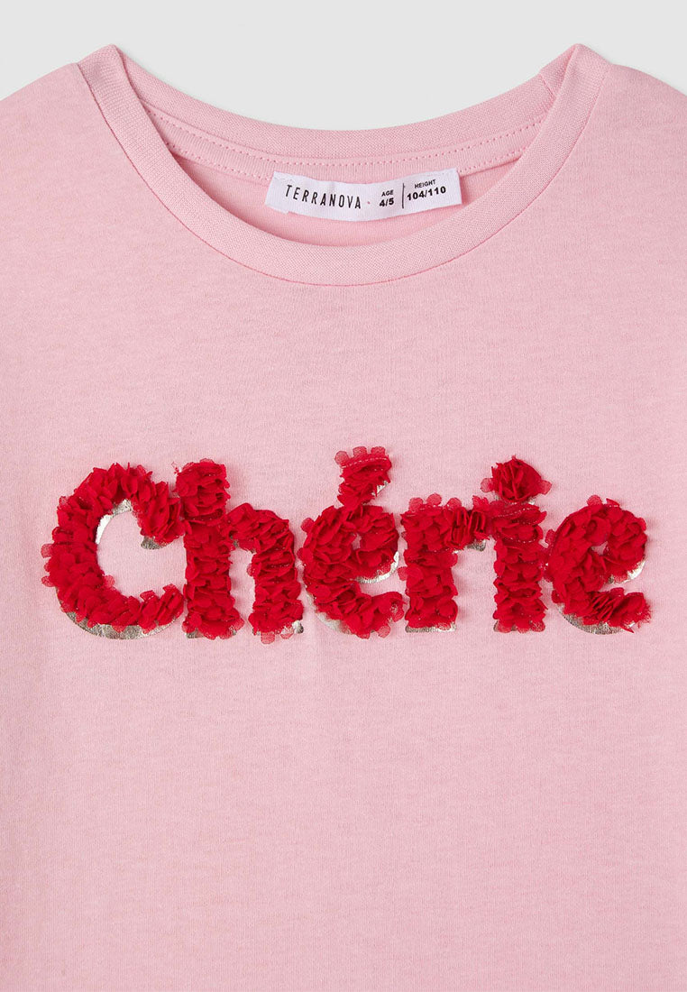 Kids Girls Short-sleeved T-shirt