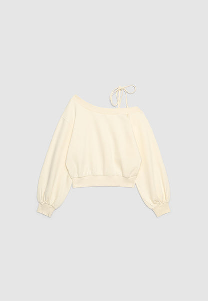 Women's Off Shoulder Cropped Sweatshirt