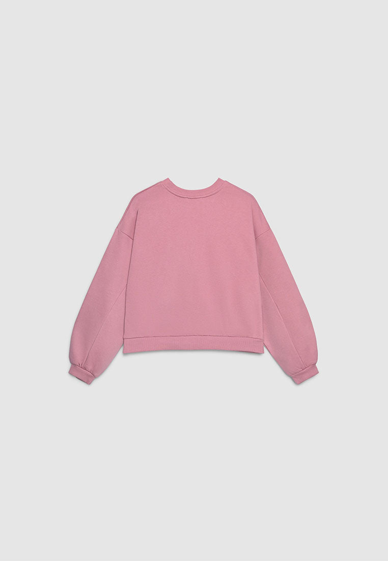 Women's Cropped Loose Fit Lounge Sweatshirt
