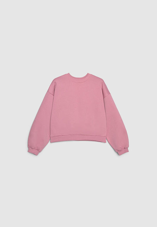 Women's Cropped Loose Fit Lounge Sweatshirt