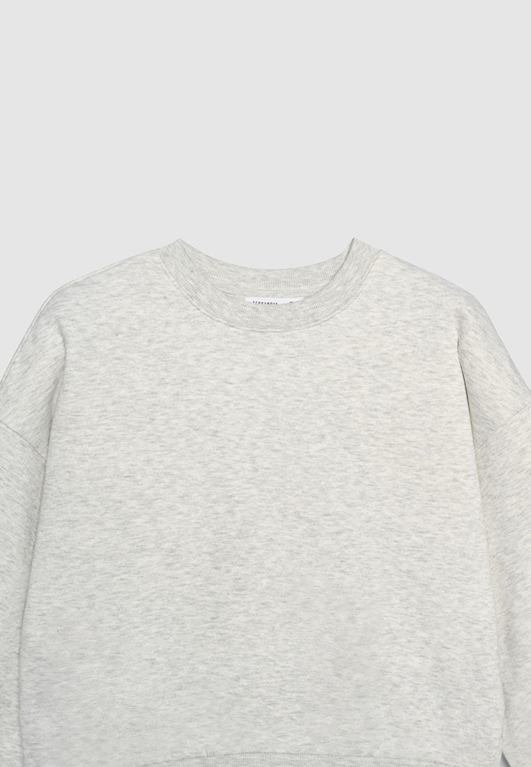 Women's Cropped Loose Fit Lounge Sweatshirt