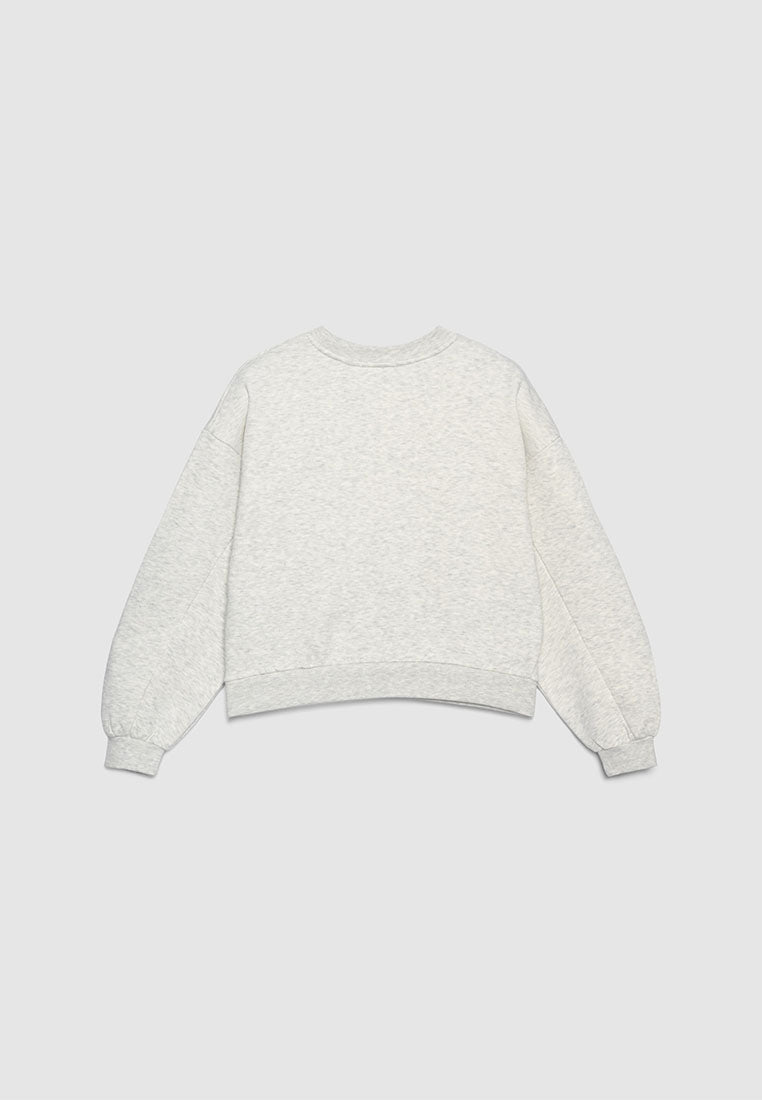 Women's Cropped Loose Fit Lounge Sweatshirt